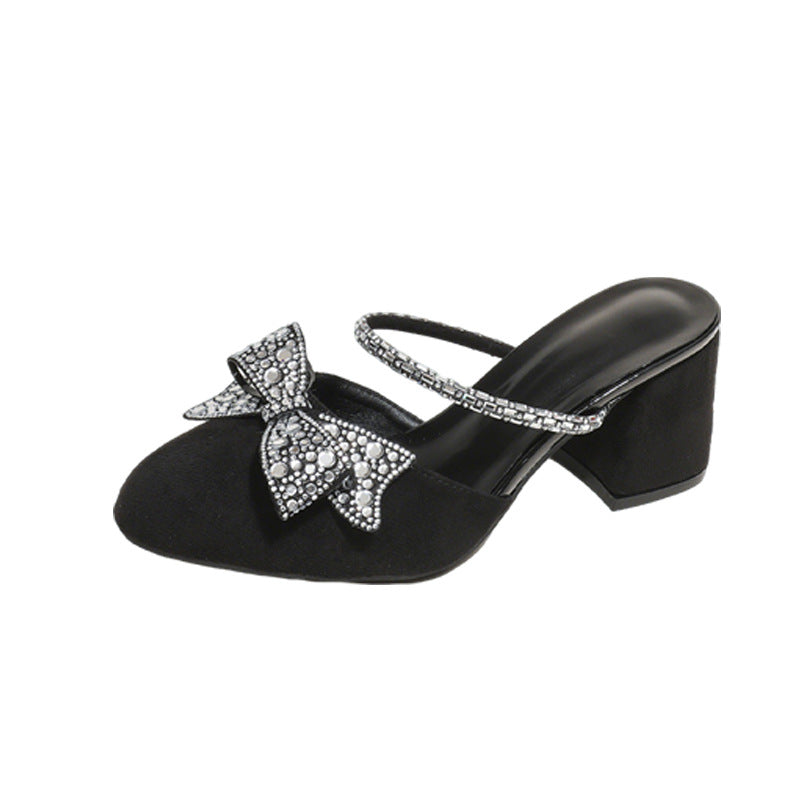 Damen Glamouröse Pumps mit funkelnder Schleifenverzierung R&B