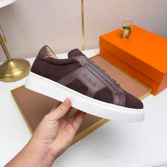 Damen Sportliche Sneakers mit kombinierter Oberflächenstruktur und anatomischem Fußbett R&B