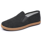 Damen bequeme Slip-On Schuhe aus Cord mit rutschfester Sohle R&B