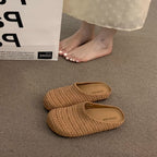 Damen bequeme Slipper aus atmungsaktivem Textilmaterial R&B