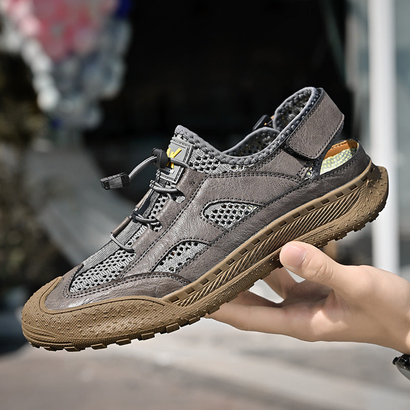 Damen Atmungsaktive Outdoor-Sandalen mit elastischem Schnürsystem R&B
