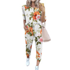 Damen Leichter Freizeit-Jumpsuit mit einem auffälligen Batik-Muster und praktischen Taschen R&B