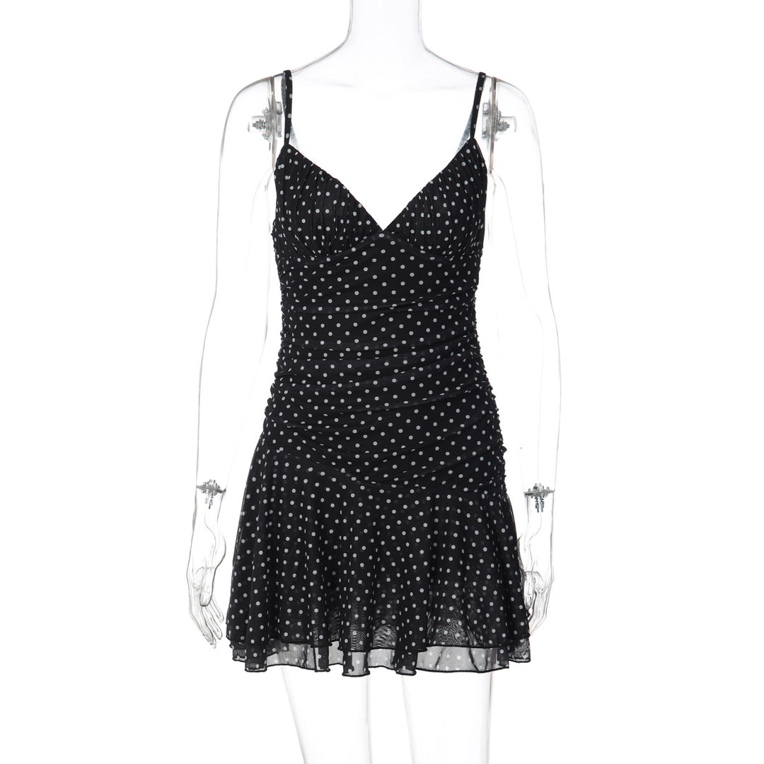 Damen verspieltes Minikleid mit raffinierten Drapierungen R&B