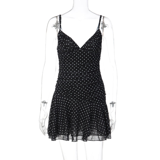 Damen verspieltes Minikleid mit raffinierten Drapierungen R&B