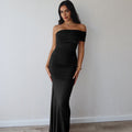 Damen Elegantes Maxikleid mit raffinierter Drapierung R&B