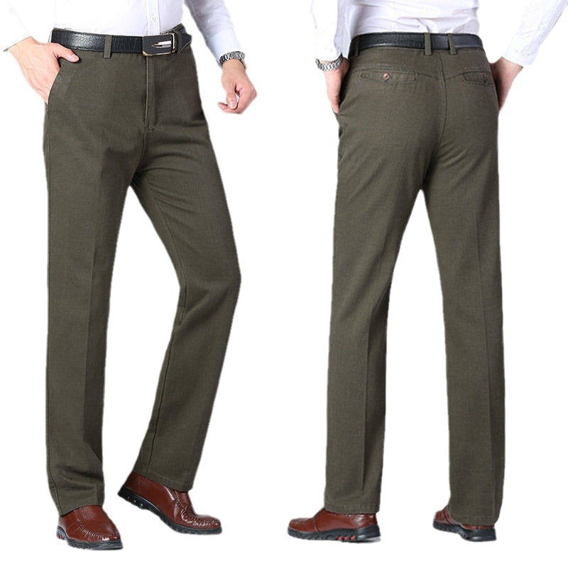 Herren Elegante Anzughose mit schmalem Schnitt und praktischen Taschen