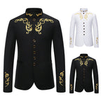 Herren modischer Blazer mit hochwertiger Stickerei R&B