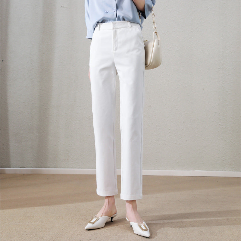 Damen Chino Stoffhose tailliert mit integrierten Taschen