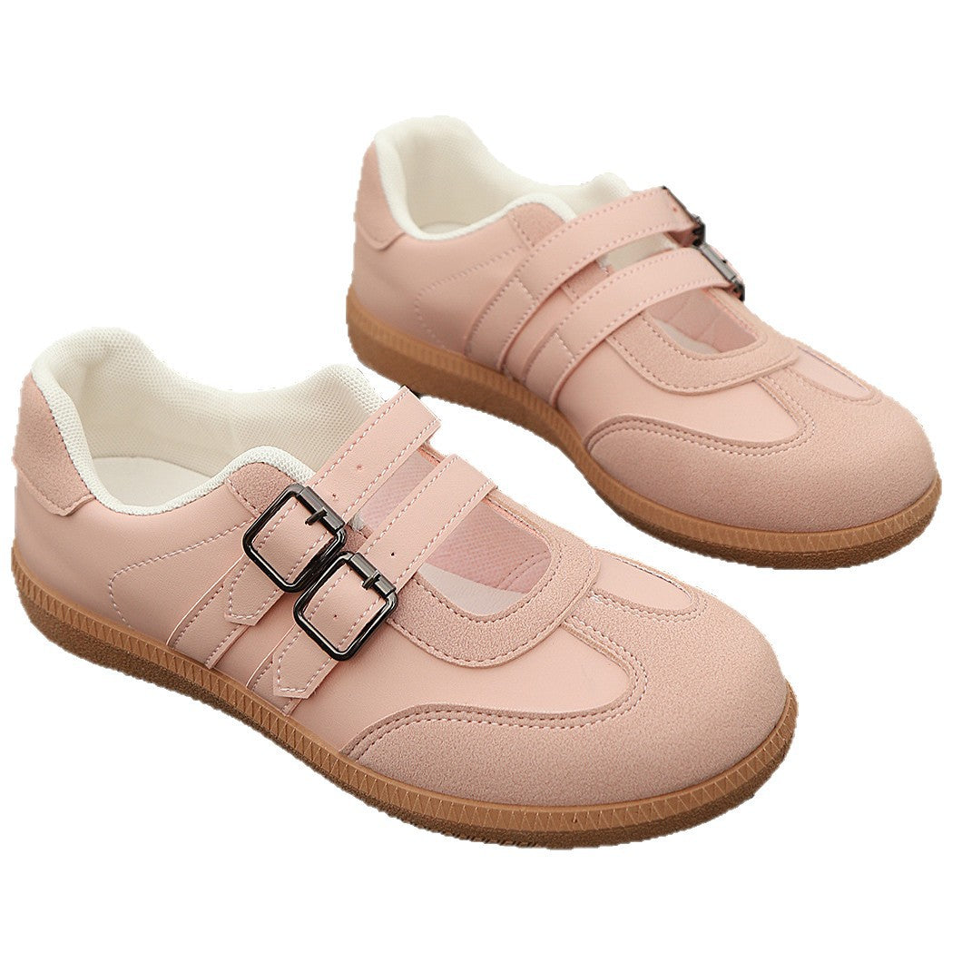 Damen Komfortable Sneakers mit doppeltem Klettverschluss R&B