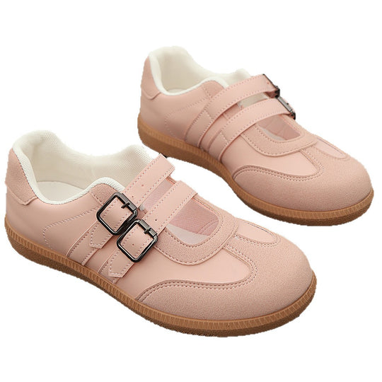 Damen Komfortable Sneakers mit doppeltem Klettverschluss R&B