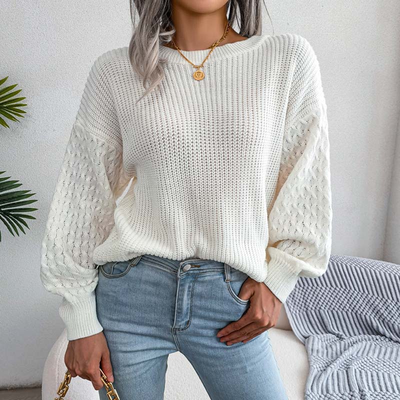 R&B | Einfarbige Strickpullover