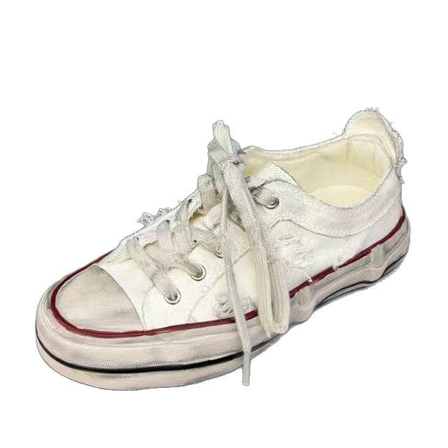 Damen modische Sneaker mit kreativem Used-Look und robustem Tragekomfort R&B