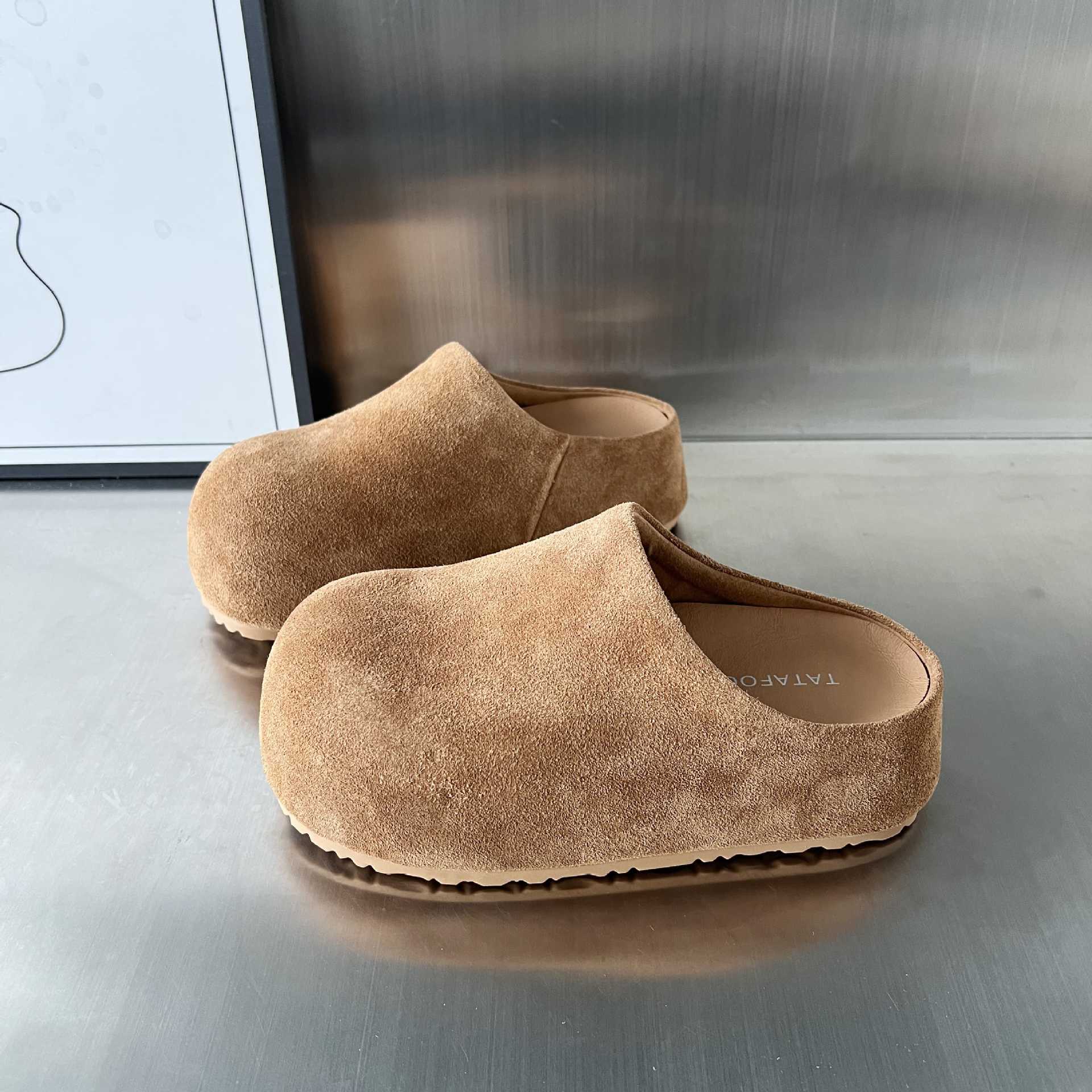 Damen modische Clogs aus weichem Wildleder mit ergonomischem Fußbett R&B