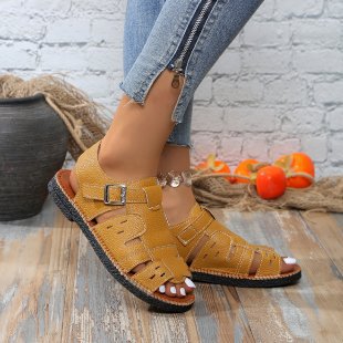 Damen Komfortable Riemchen-Sandalen mit verstellbaren Schnallen R&B