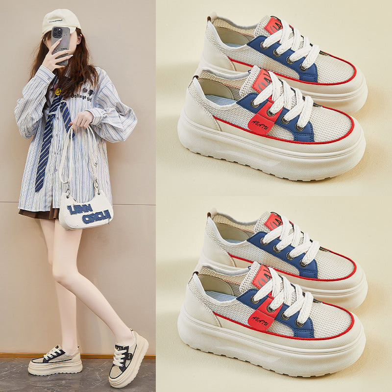 Damen Modische Sneaker mit luftiger Netzstruktur und komfortabler Sohle R&B