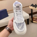 Damen High-Top Sneakers mit modischem Oberflächenmuster und strapazierfähiger Sohle R&B