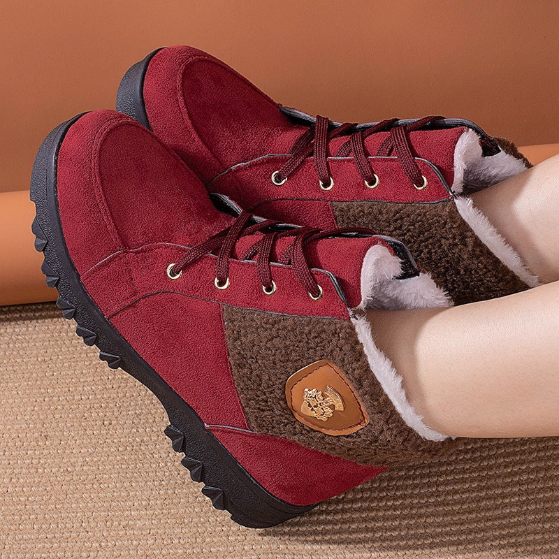 Damen Winterstiefel mit weichem Innenfutter und modischem Fleecefutter R&B