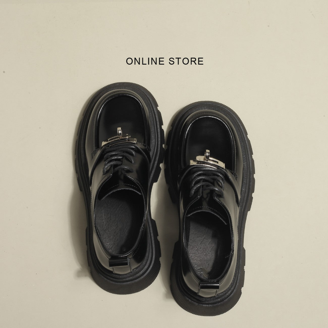 Damen modische Schnürschuhe mit glänzenden Akzenten und rutschfester Sohle R&B
