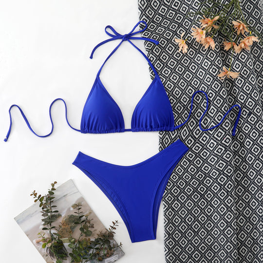 Damen Triangel-Bikini mit verstellbaren Bindebändern R&B