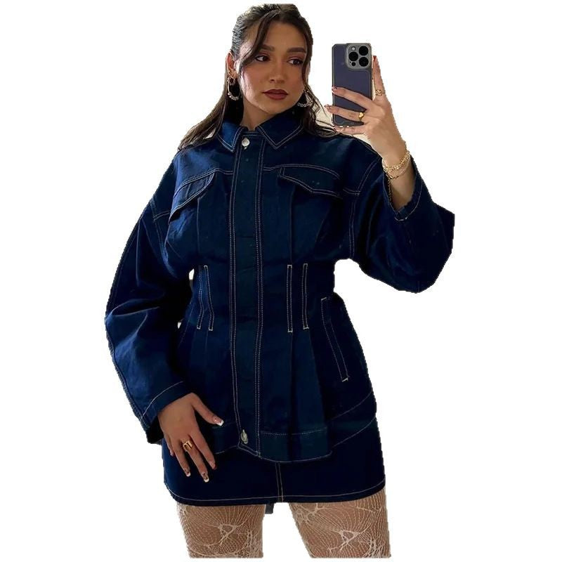 Damen modische Denim-Jacke R&B