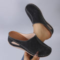 Damen Bequeme Clogs aus hochwertigem Leder mit ergonomischem Fußbett R&B