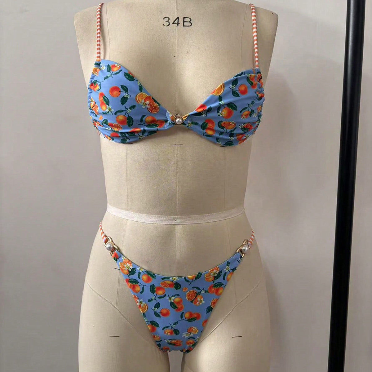 Damen Bikini mit verspieltem Obstmotiv
