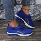 Damen Bequeme Sport-Sneaker mit atmungsaktivem Mesh-Obermaterial und dämpfender Sohle R&B