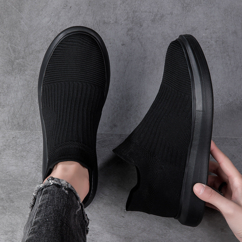 Damen bequeme Slip-On Sneakers mit atmungsaktivem Obermaterial
