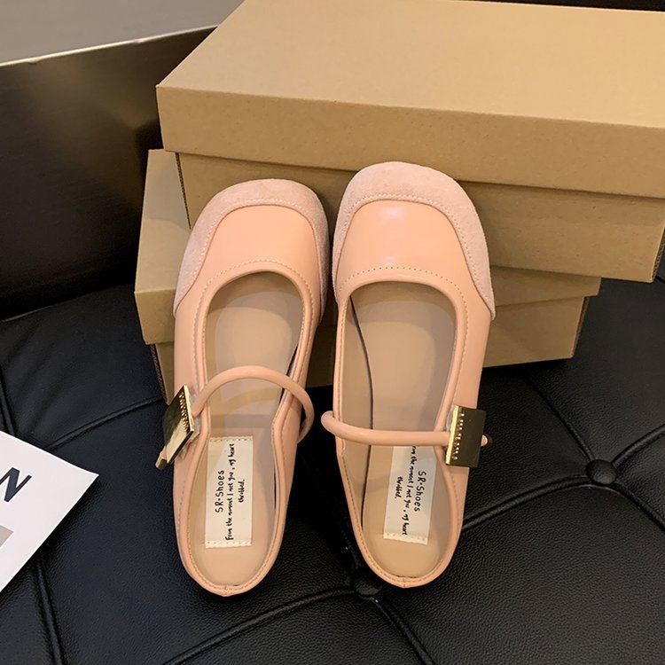 Damen elegante Ballerinas mit modischem Riemchen und komfortabler Innensohle R&B