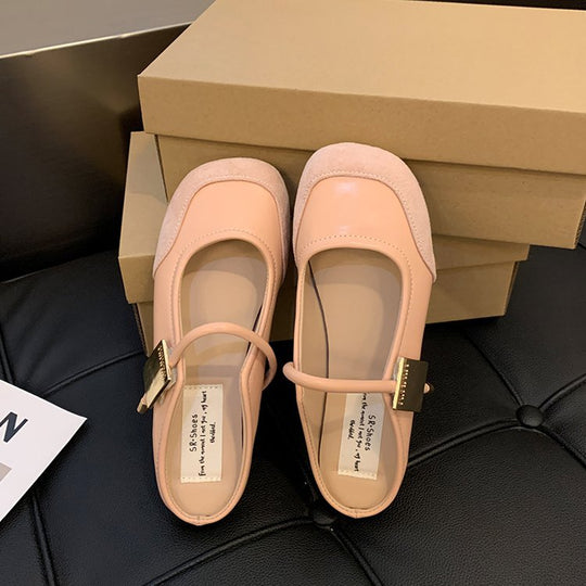 Damen elegante Ballerinas mit modischem Riemchen und komfortabler Innensohle R&B