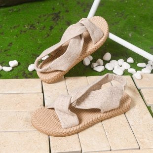Damen Riemchensandalen mit elegantem Schleifen-Design und bequemem Fußbett R&B