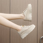 Damen Platform Sneakers mit robustem Sohlenprofil und eleganter Schnürung R&B