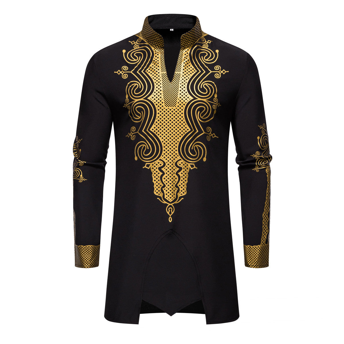 Herren traditionelles Outfit mit aufwendigem Muster R&B