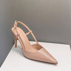 Damen Slingback Pumps mit spitzem Zehenbereich und elegantem Riemchen R&B
