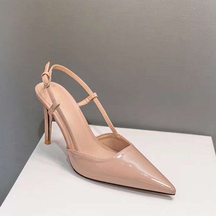 Damen Slingback Pumps mit spitzem Zehenbereich und elegantem Riemchen R&B