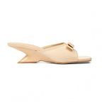 Damen elegante Slingback-Sandalen mit modischem Schleifendetail R&B