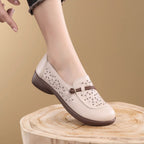 Damen Komfortable und modische Ballerinas mit perforiertem Design R&B