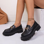 Damen komfortable Loafers mit schickem Metallaczent R&B