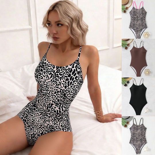 Damen Sportlicher Badeanzug mit trendigen Trägerdetails R&B