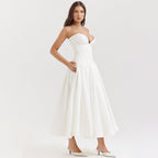 Damen Elegantes und figurbetontes Abendkleid mit tiefem Ausschnitt R&B