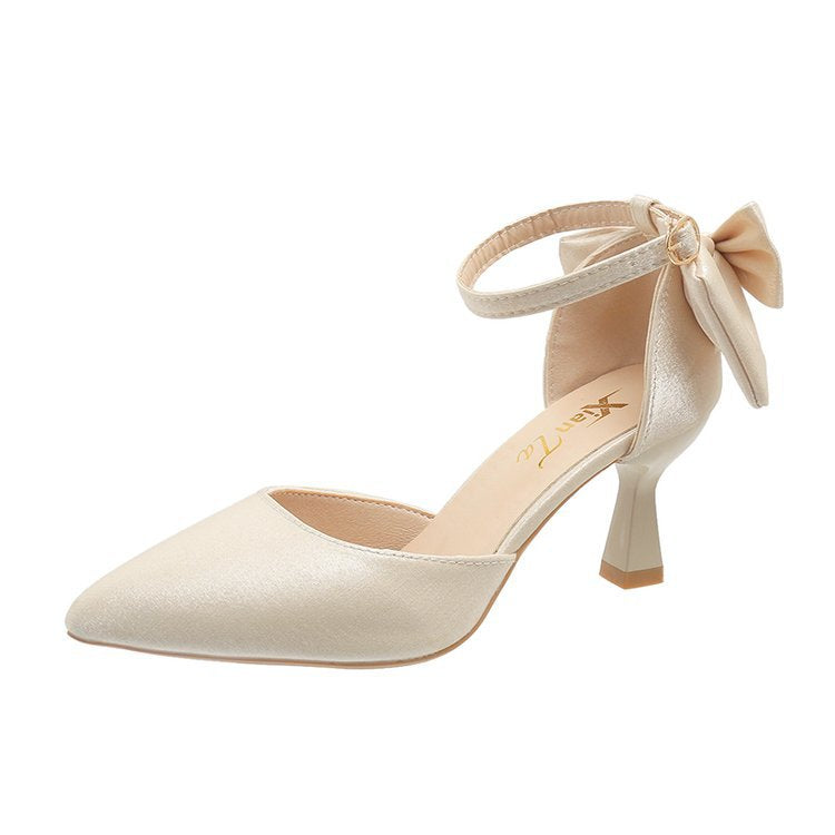 Damen elegante Pumps mit Schleifen-Detail