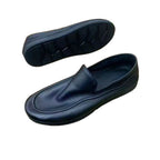 Damen Elegante Ledermokassins mit rutschfester Sohle und modischem Design R&B
