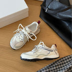 Damen Sportliche Lace-Up Sneaker mit atmungsaktiver Mesh-Oberfläche und dämpfender Sohle