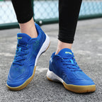 Damen Sportliche Badmintonschuhe mit rutschfester Sohle und atmungsaktiven Mesh-Einsätzen R&B