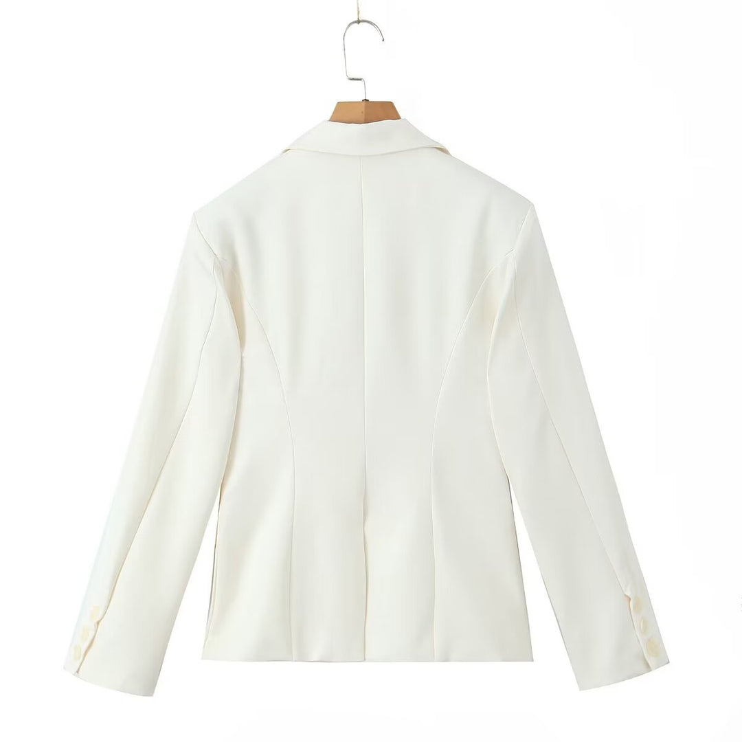 Damen elegante Blazerjacke mit praktischen Taschen und hochwertiger Verarbeitung R&B