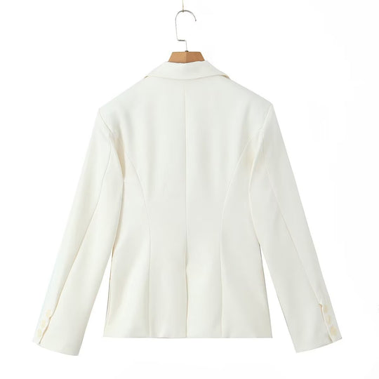 Damen elegante Blazerjacke mit praktischen Taschen und hochwertiger Verarbeitung R&B