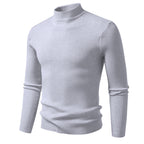 Herren Rollkragenpullover mit strukturierter Ripp-Optik