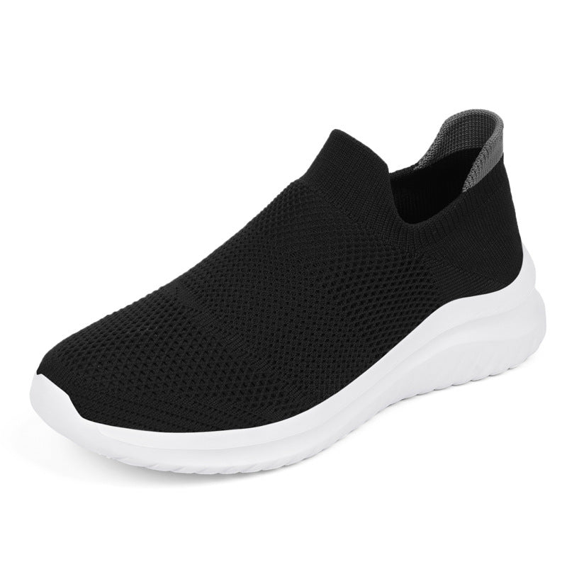 Unisex nan atmungsaktive Strick-Schlupfsneaker mit ergonomischem Memory-Fußbett R&B