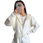 Damen Sportlicher Strickpullover mit hohem Kragen und Reißverschluss R&B