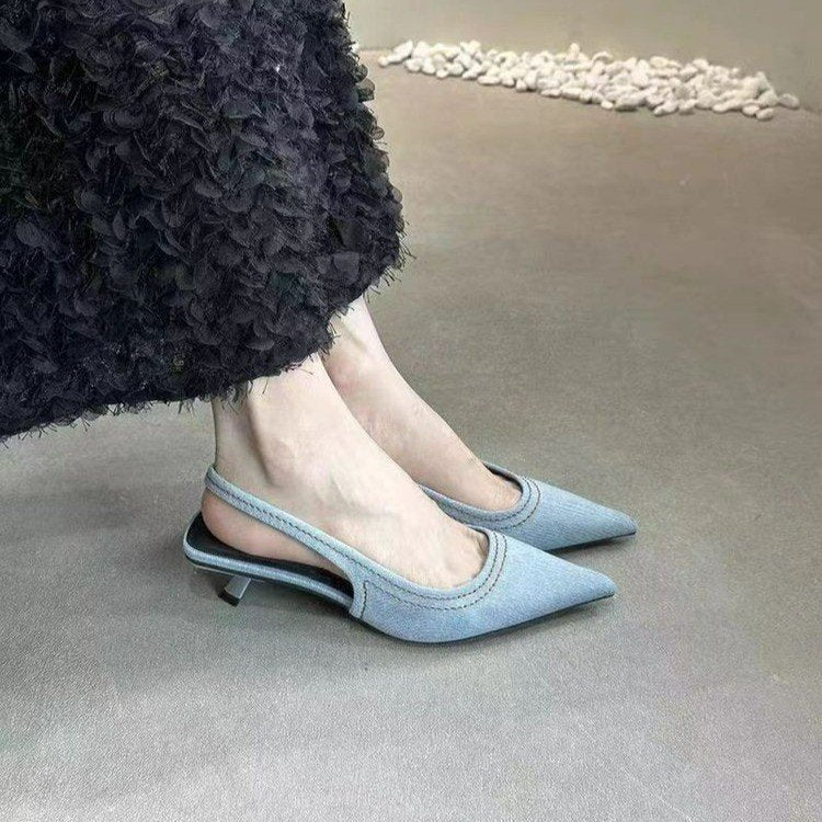 Damen elegante Slingback Stilettos R&B
